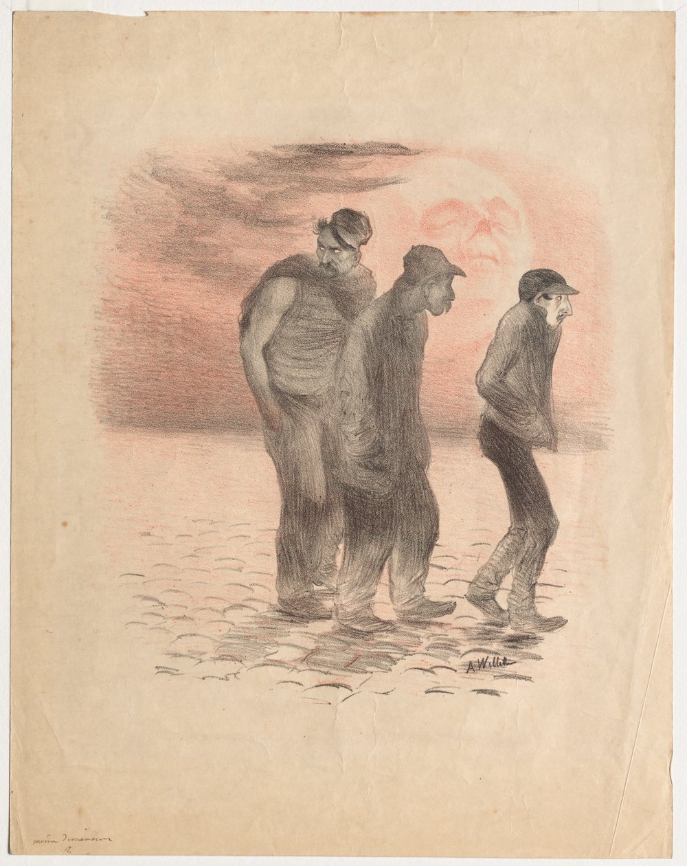 Paris-scener og mordere av Adolphe Willette