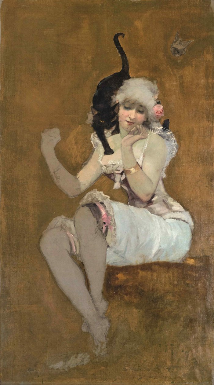 Et vennepar, ca 1881. av Adolphe Willette