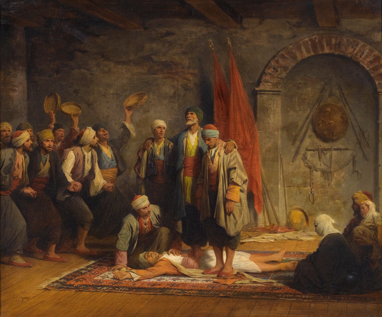 Rifai Sufi-seremoni av Yvon, Adolphe av Adolphe Yvon