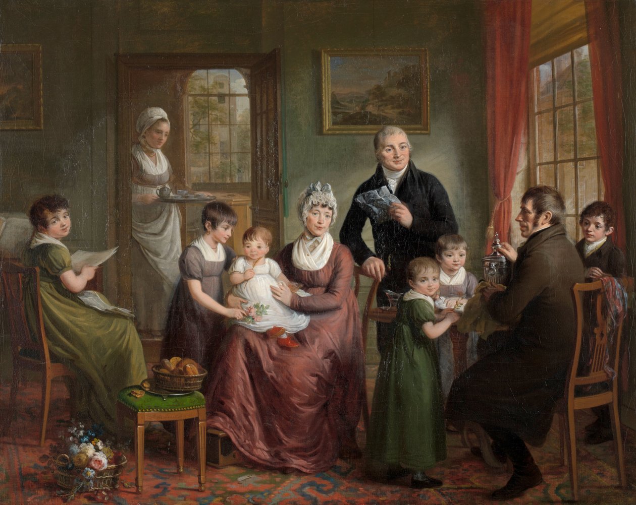 Familien til Adriaan Bonebakker med Dirk L. Bennewitz av Adriaan de Lelie