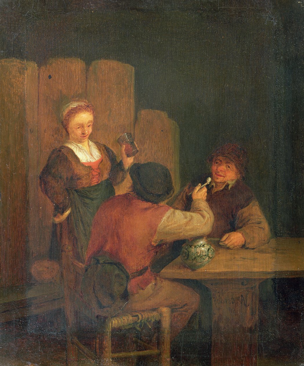 Innenriks interiør av Adriaen Brouwer