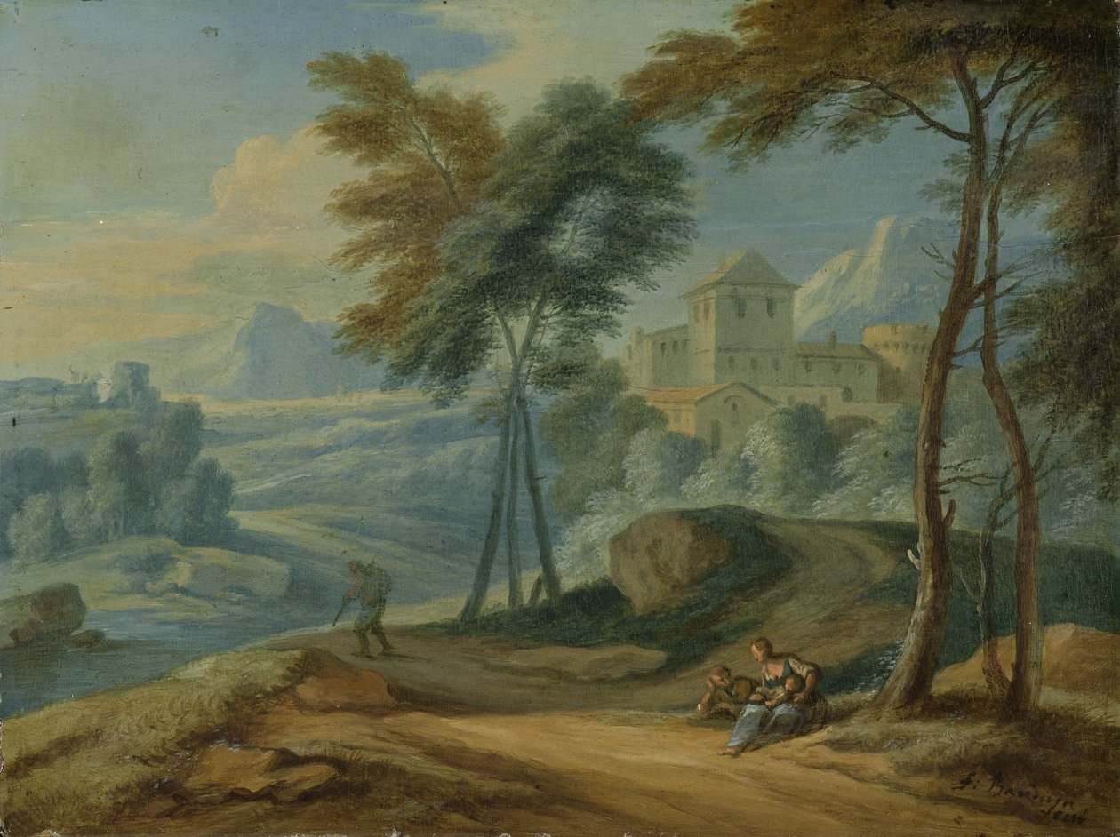 Fjellaktig landskap av Adriaen Frans Boudewyns