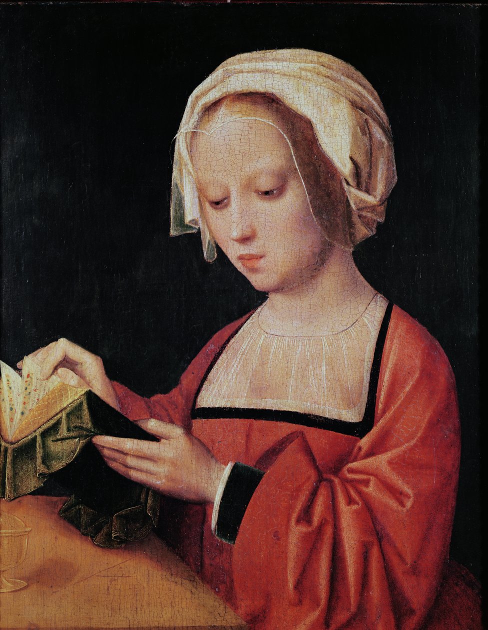 St. Maria Magdalena Reading av Adriaen Isenbrandt or Isenbrant