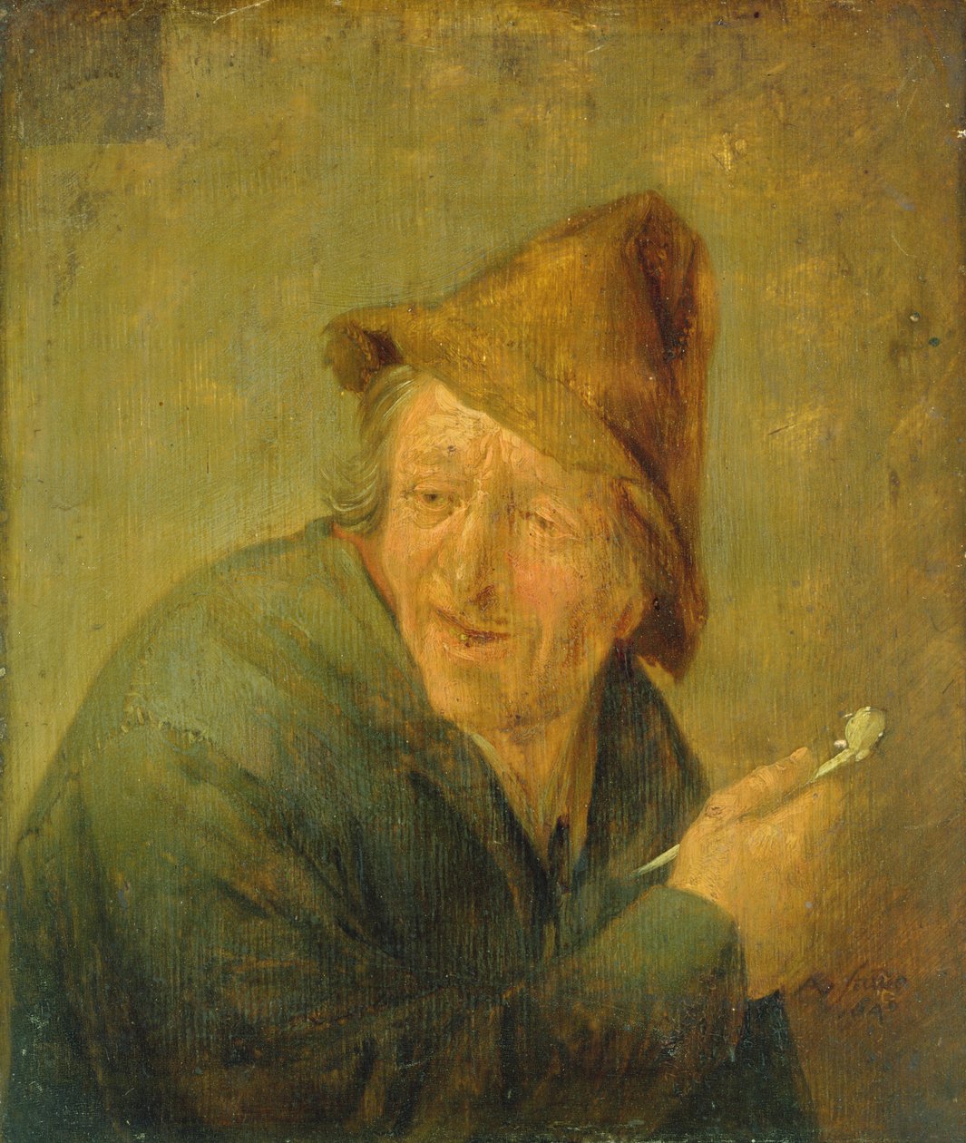 The Smoker, 1640 (olje på eikebrett) av Adriaen Jansz. van Ostade