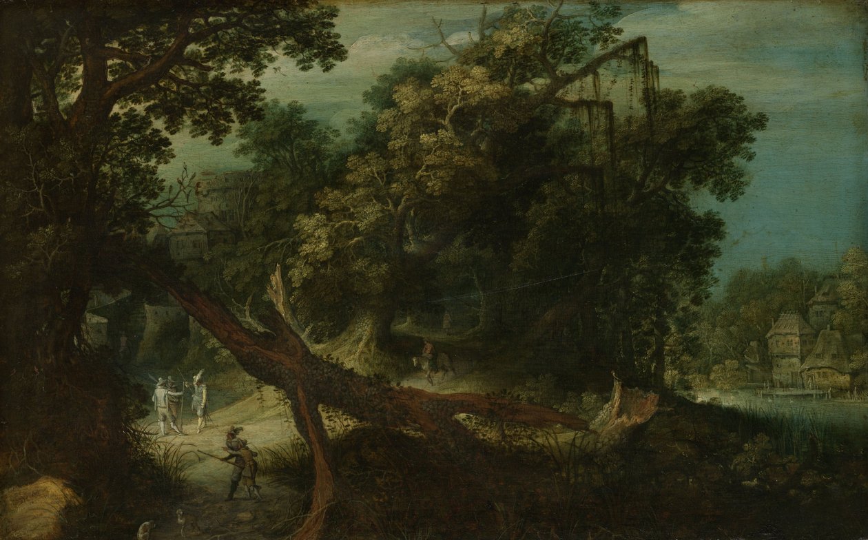 Fjellaktig landskap av Adriaen van Stalbemt
