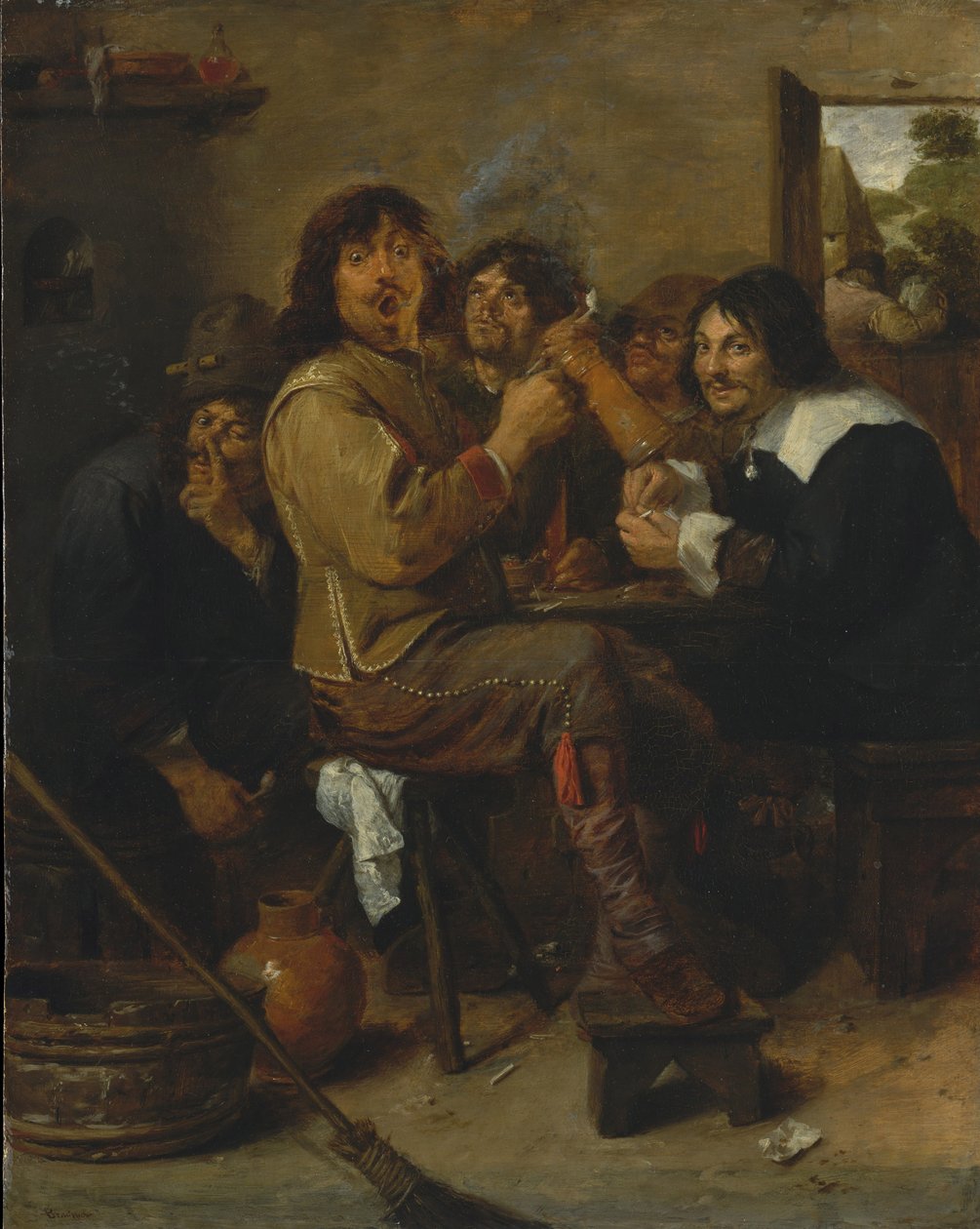 The Smokers, ca. 1636 av Adriaen Brouwer