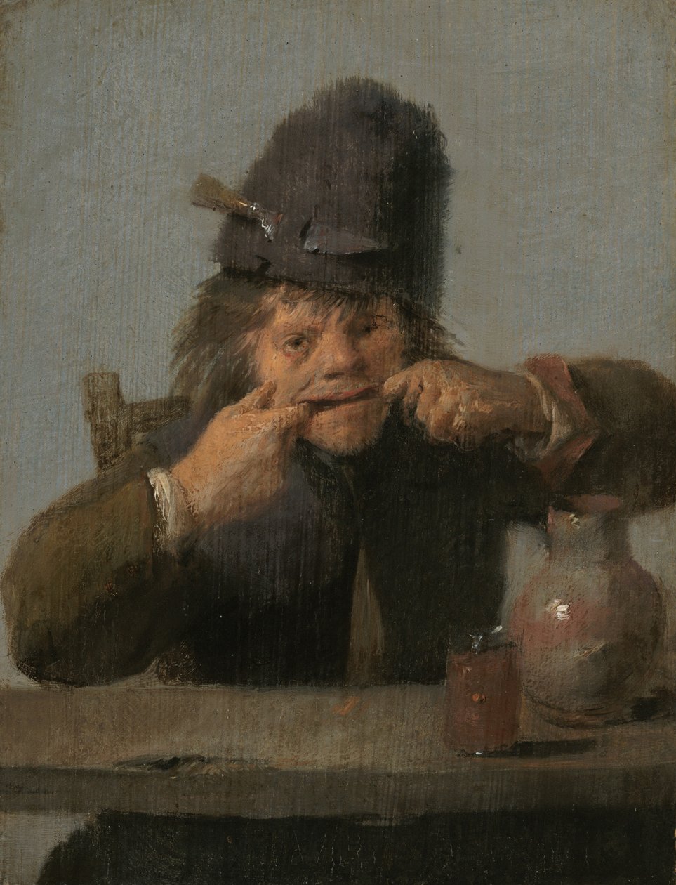 Ungdom gjør et ansikt, ca. 16321635. av Adriaen Brouwer