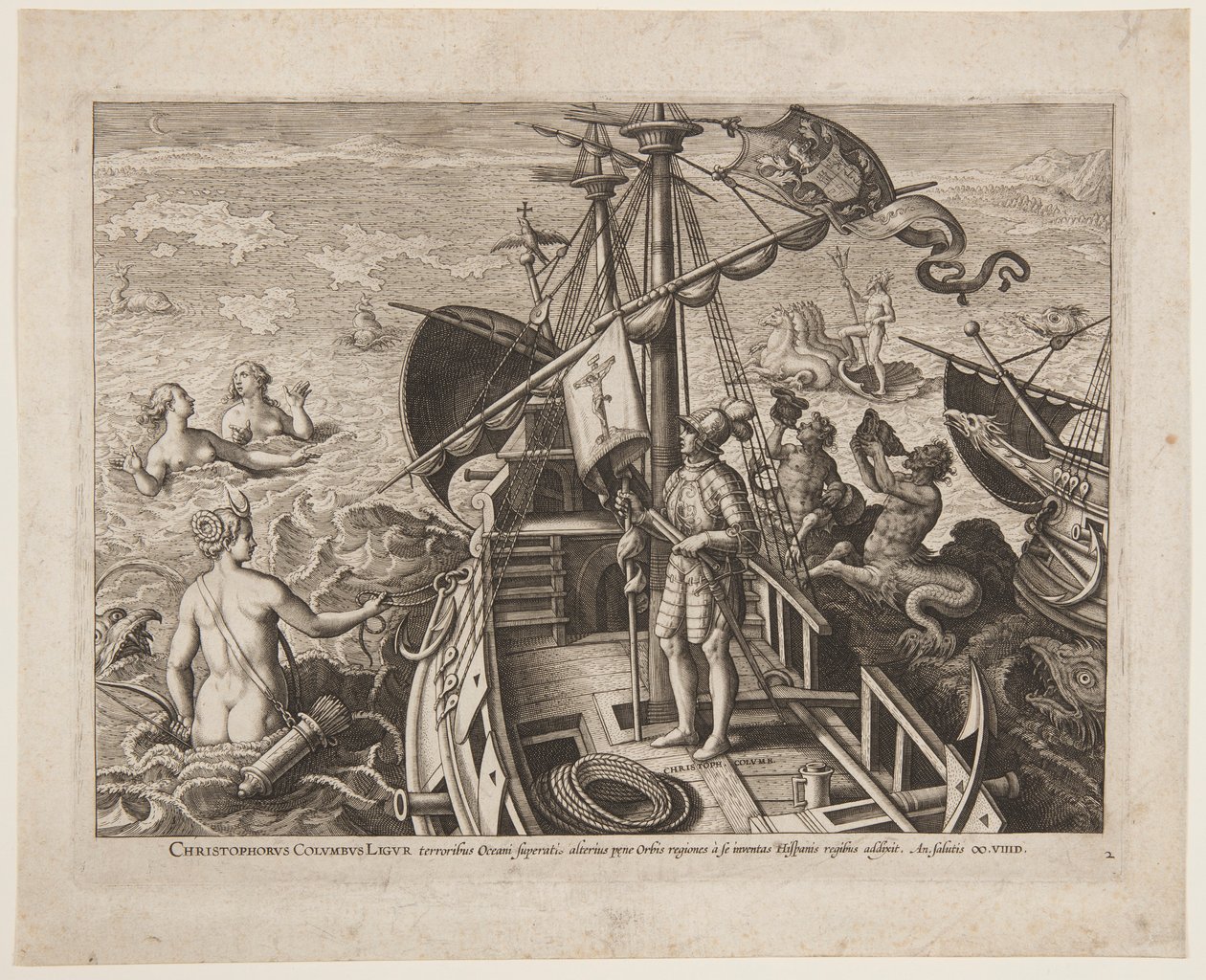 Christopher Columbus av Adriaen Collaert