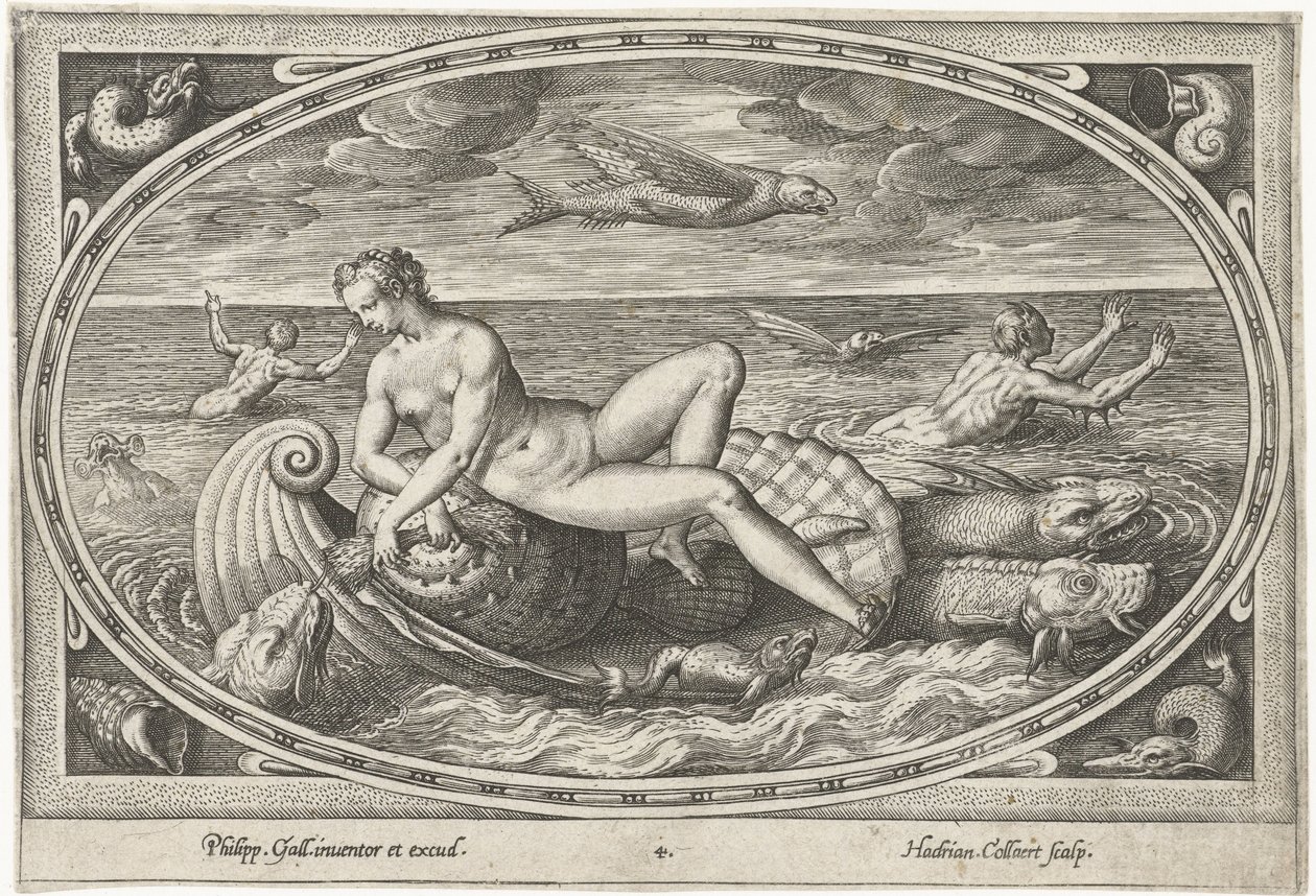 Galatea Zeegoden (serietittel) av Adriaen Collaert