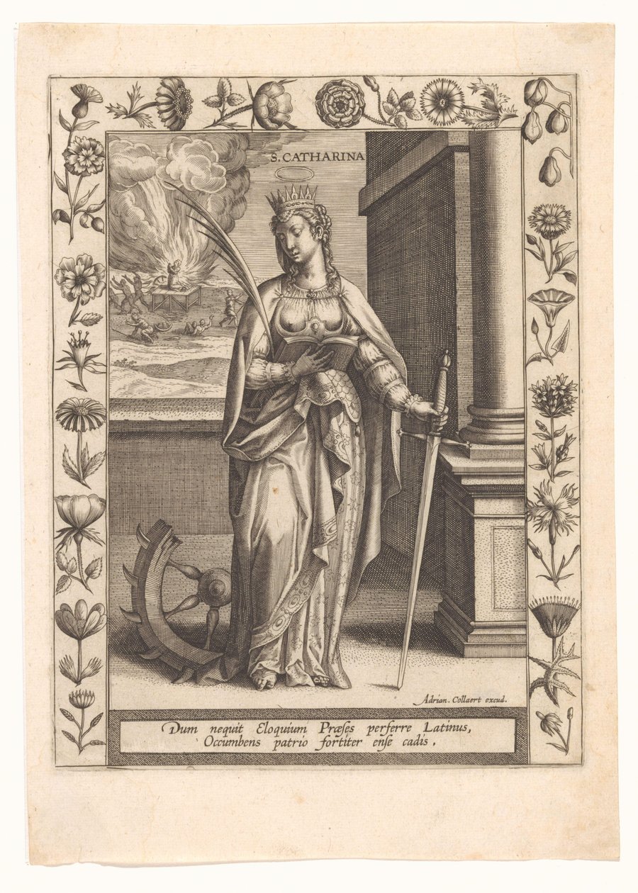 Saint Catherine av Adriaen Collaert