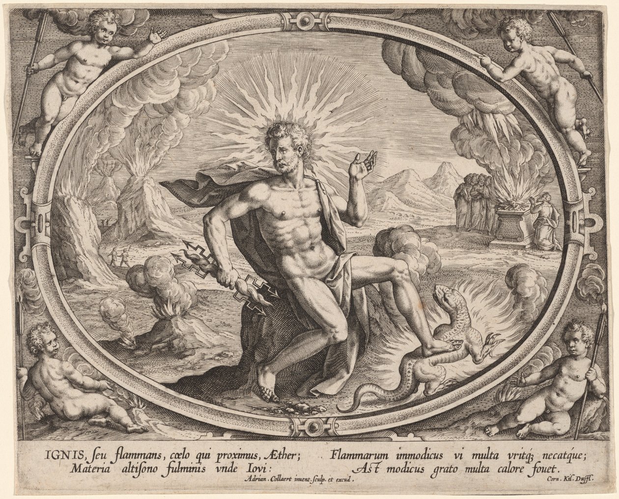 Ignis (brann) av Adriaen Collaert