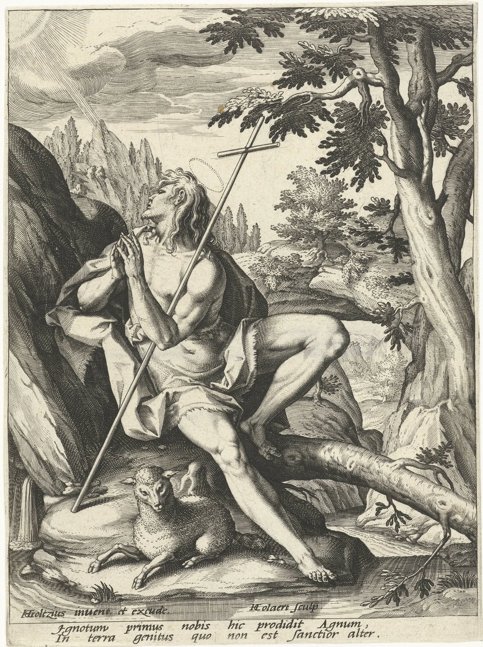 døperen Johannes av Adriaen Collaert