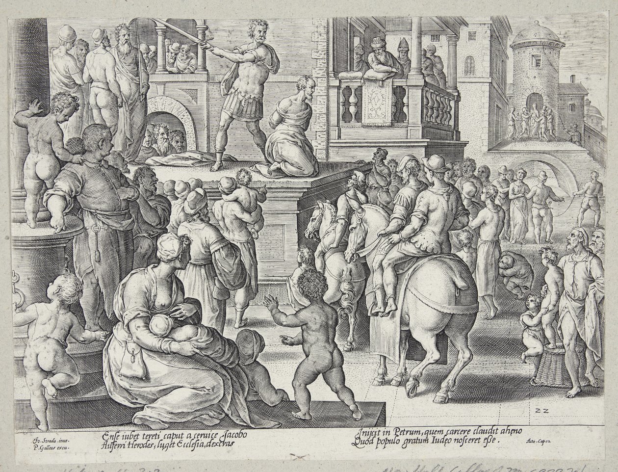 Halshuggingen av St. James av Adriaen Collaert