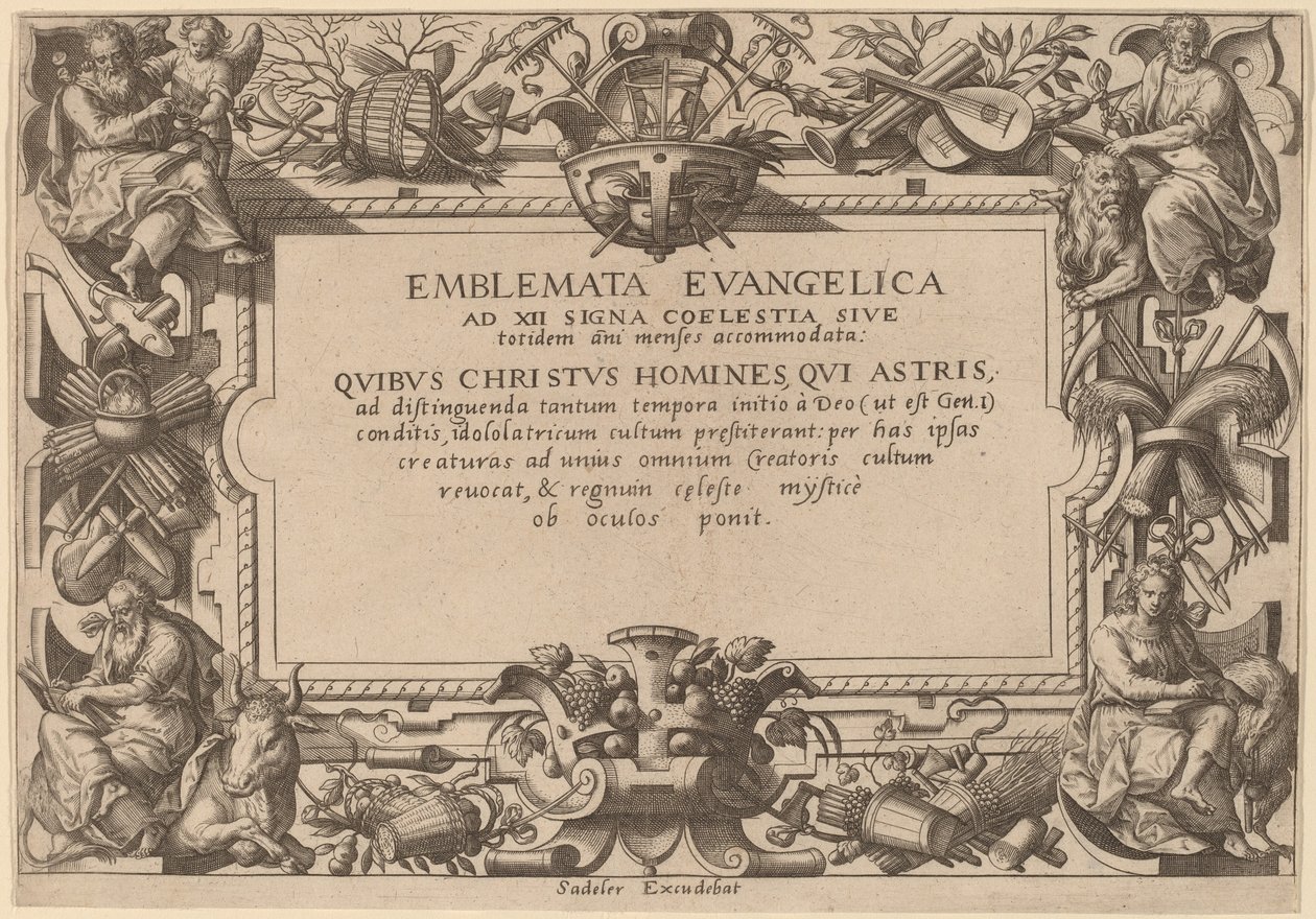Tittelside av Adriaen Collaert after Hans Bol