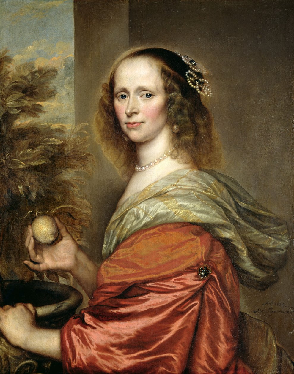 Portrett av en kvinne av Adriaen Hanneman