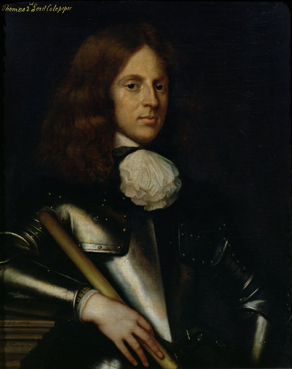 Thomas (1635-1689) 2. Lord Culpeper av Adriaen Hanneman