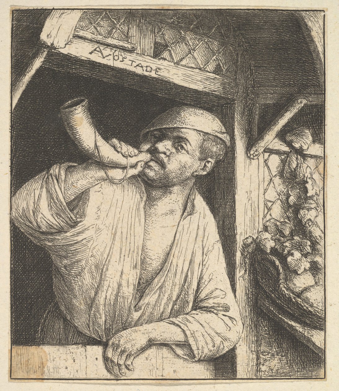 Baker blåsehorn, 1610-85. av Adriaen Jansz. van Ostade