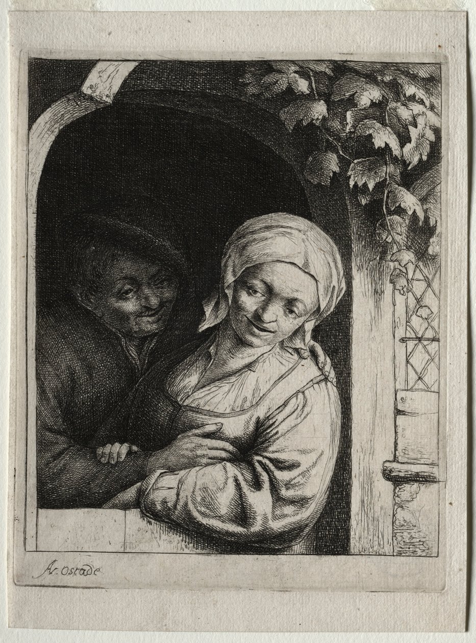 Rural Tenderness landsbyromantikk. av Adriaen Jansz. van Ostade