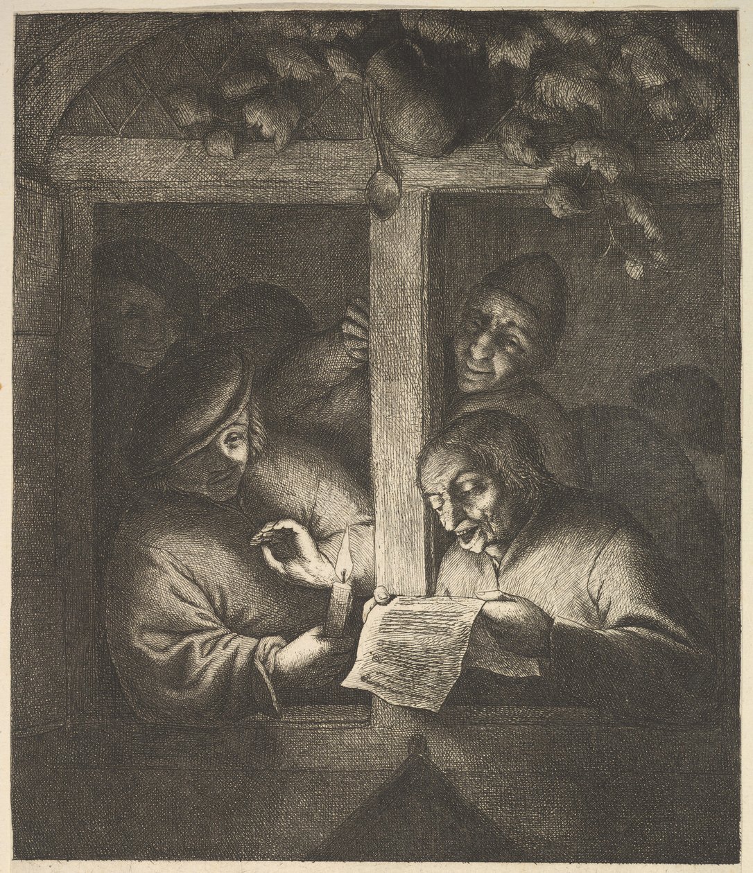 Sangere ved vinduet, 1610-85. av Adriaen Jansz. van Ostade