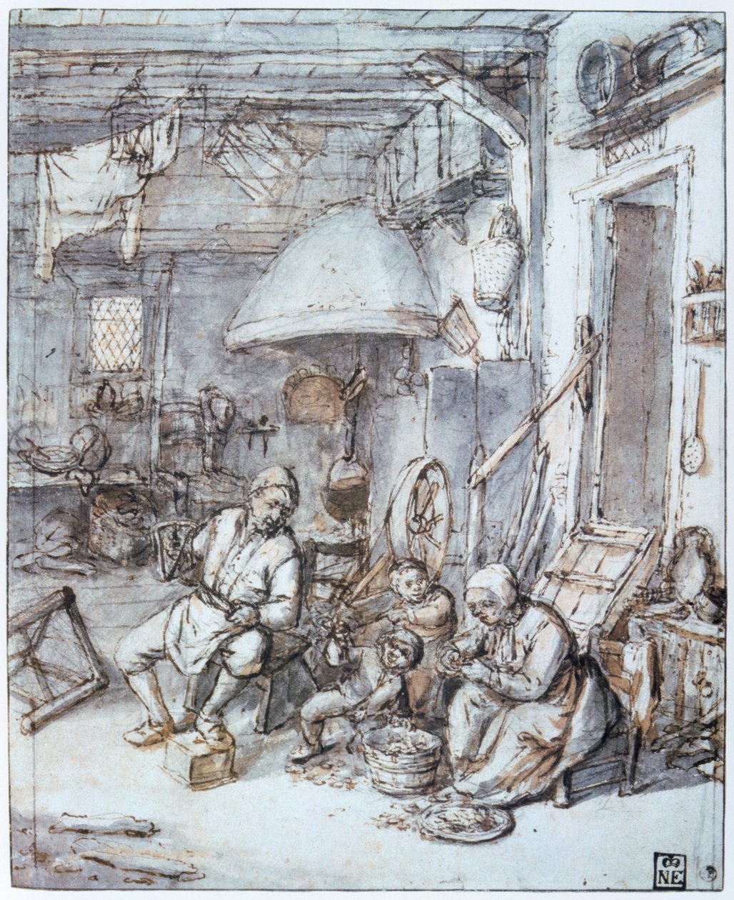 De nederlandske bønder, 1600-tallet. av Adriaen Jansz. van Ostade