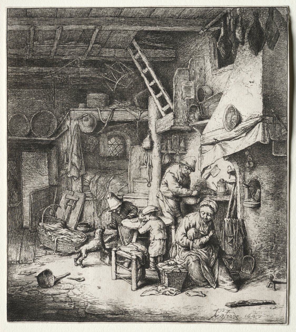 Familien, 1647. av Adriaen Jansz. van Ostade