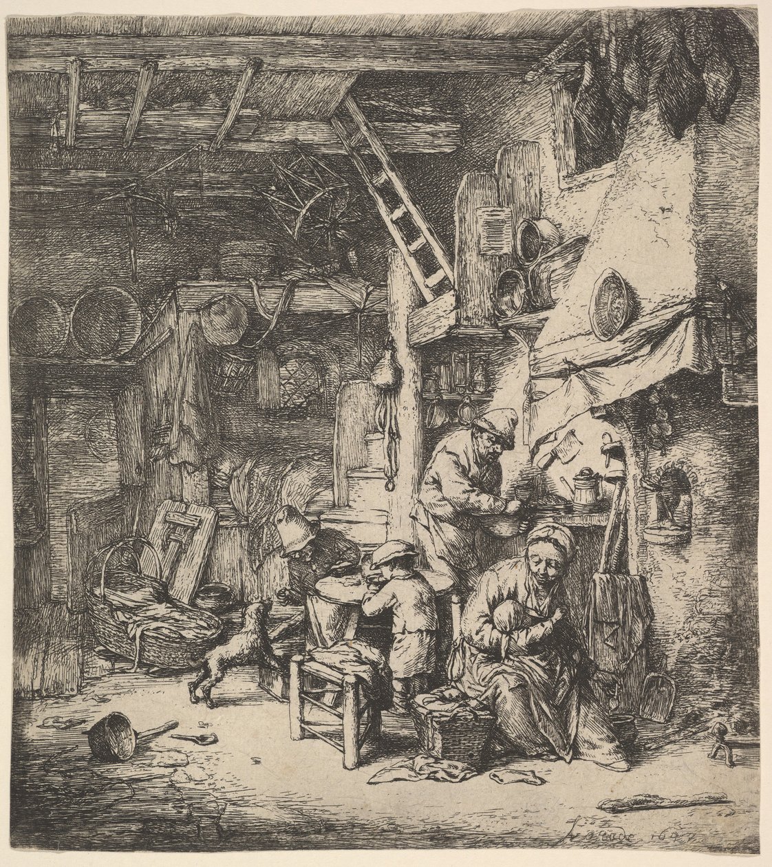Familien, 1647. av Adriaen Jansz. van Ostade