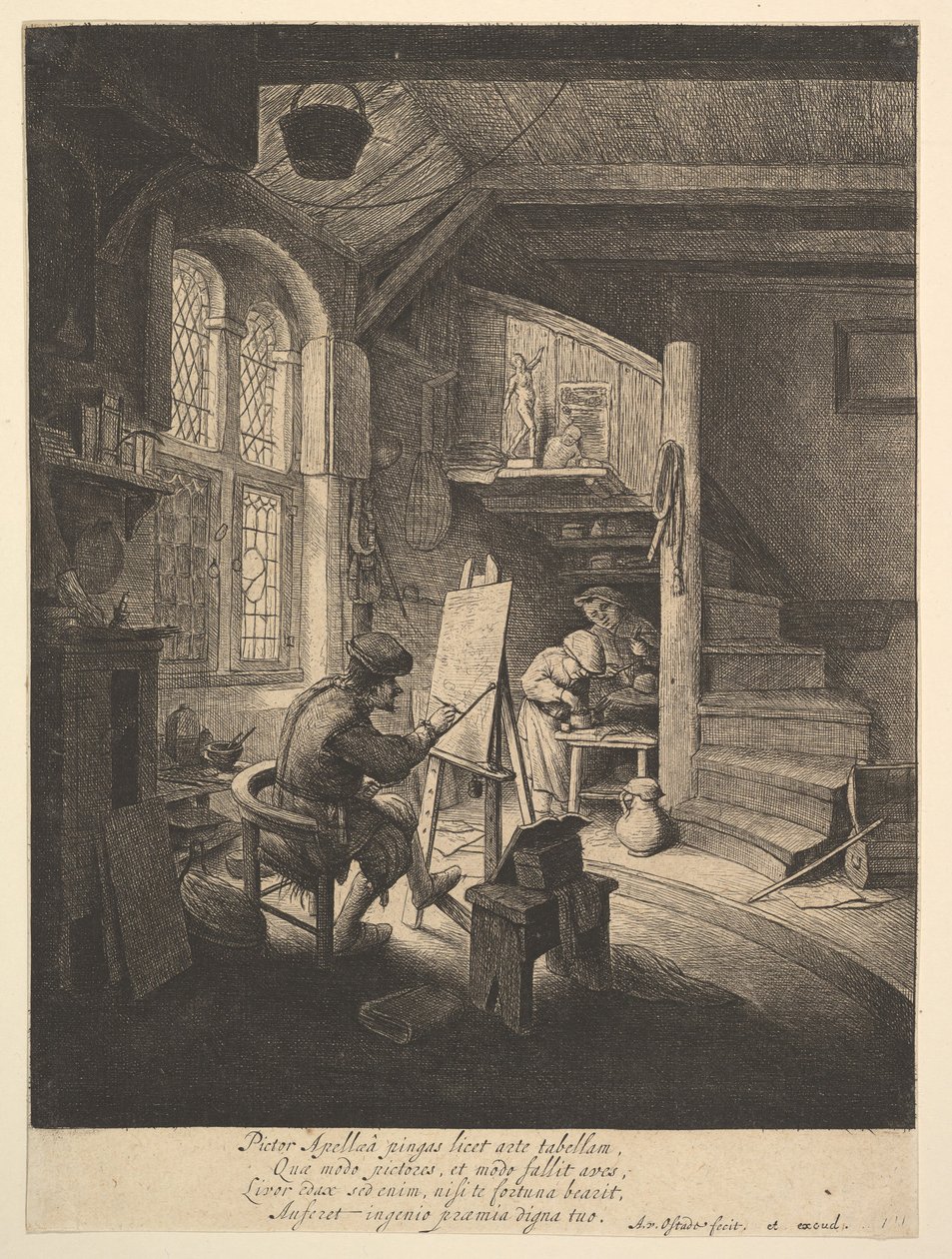 Maleren, 1610-85. av Adriaen Jansz. van Ostade