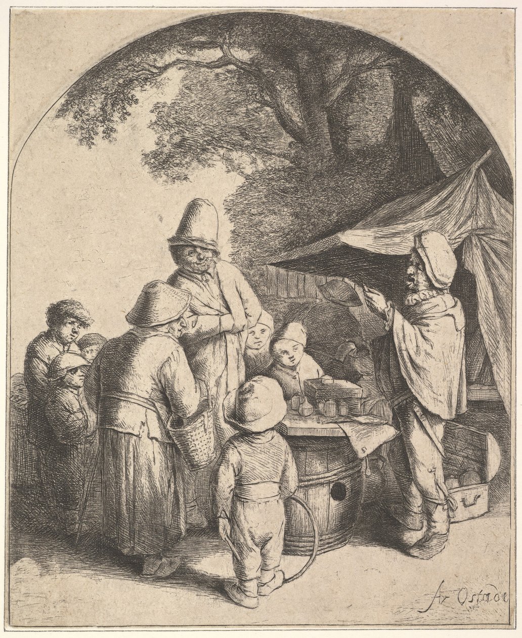 Kvaksalveren, 1610-85. av Adriaen Jansz. van Ostade