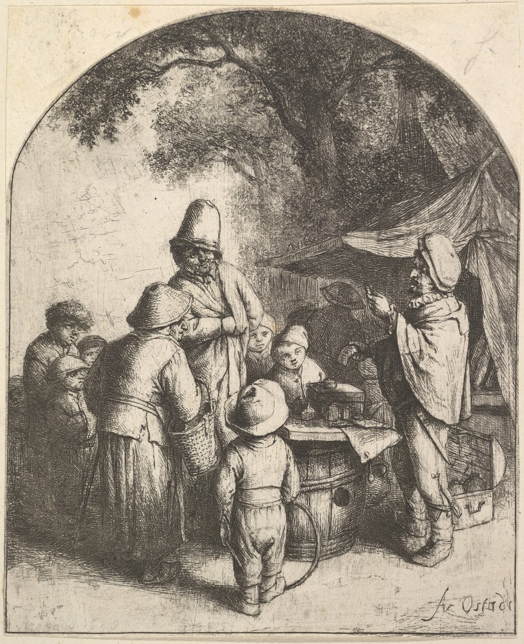 Kvaksalveren, 1610-85. av Adriaen Jansz. van Ostade
