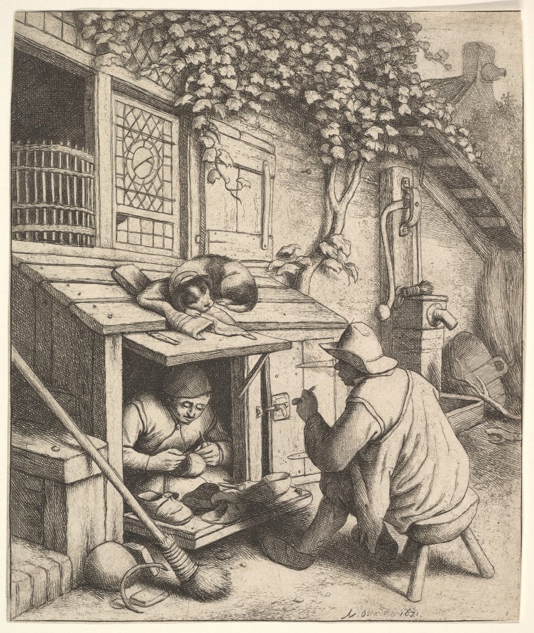 Skomakeren, 1610-85. av Adriaen Jansz. van Ostade