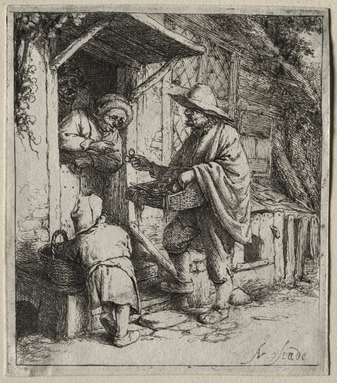 Brilleselgeren. av Adriaen Jansz. van Ostade