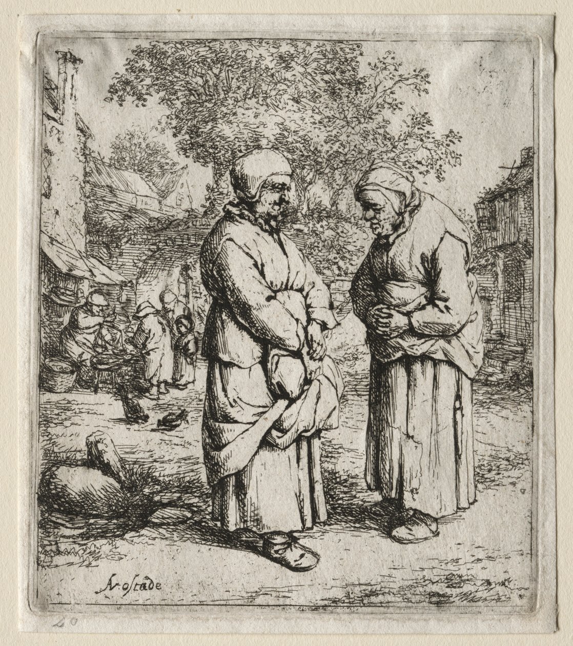 De to sladderene. av Adriaen Jansz. van Ostade