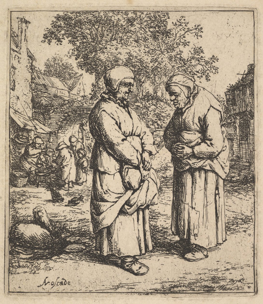 To sladder, 1610-85. av Adriaen Jansz. van Ostade