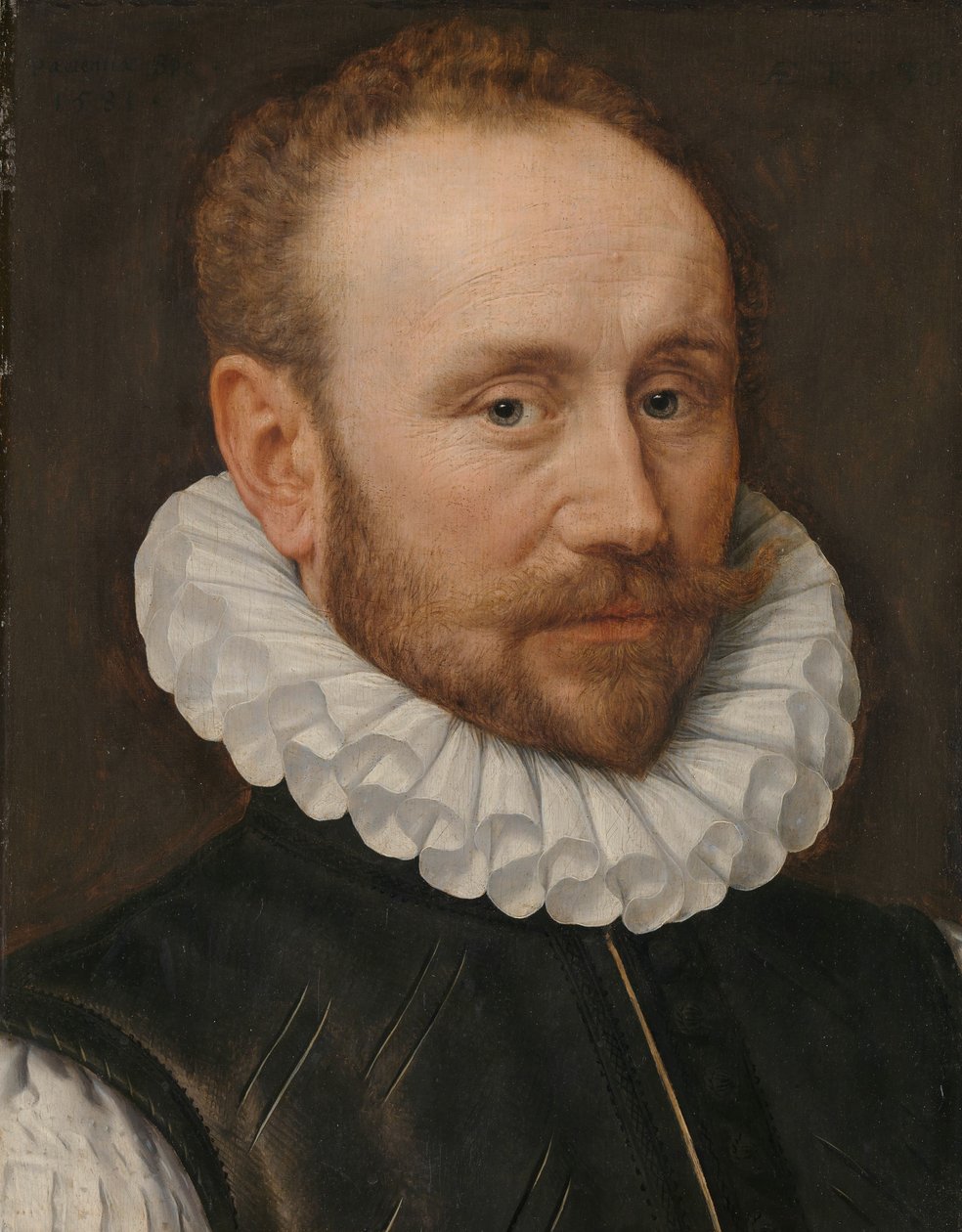 Portrett av en mann av Adriaen Thomasz. Key