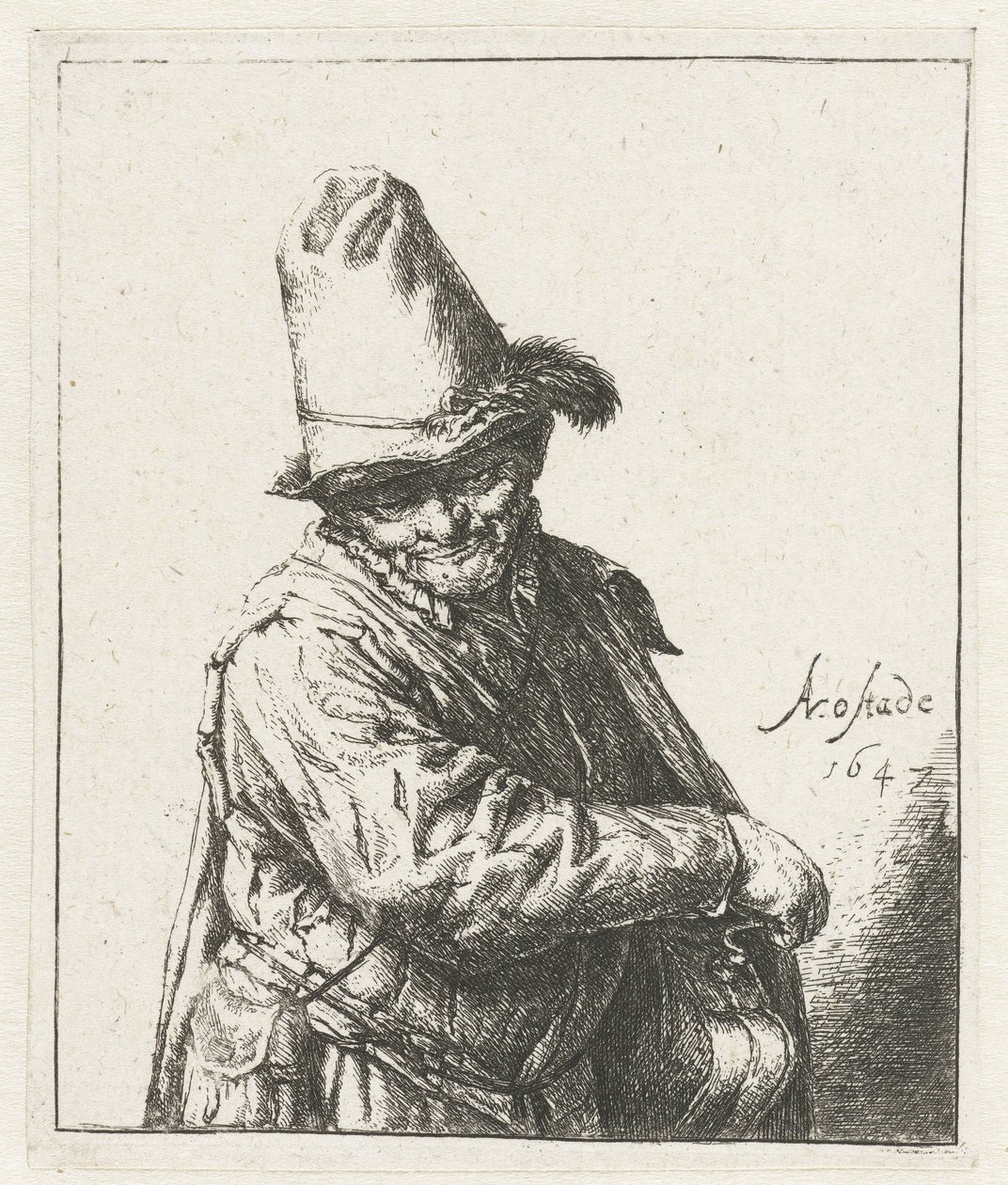 vinsj dreier liremannen av Adriaen van Ostade