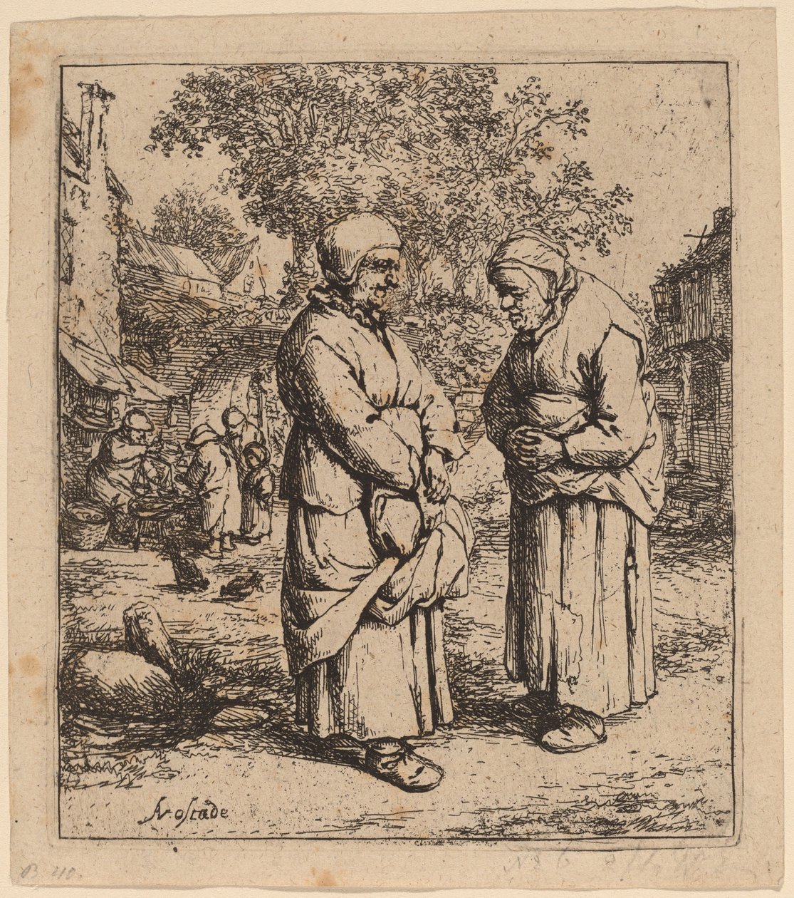 To sladder av Adriaen van Ostade