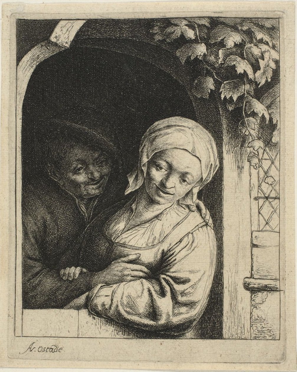 Landsbyromantikk av Adriaen van Ostade