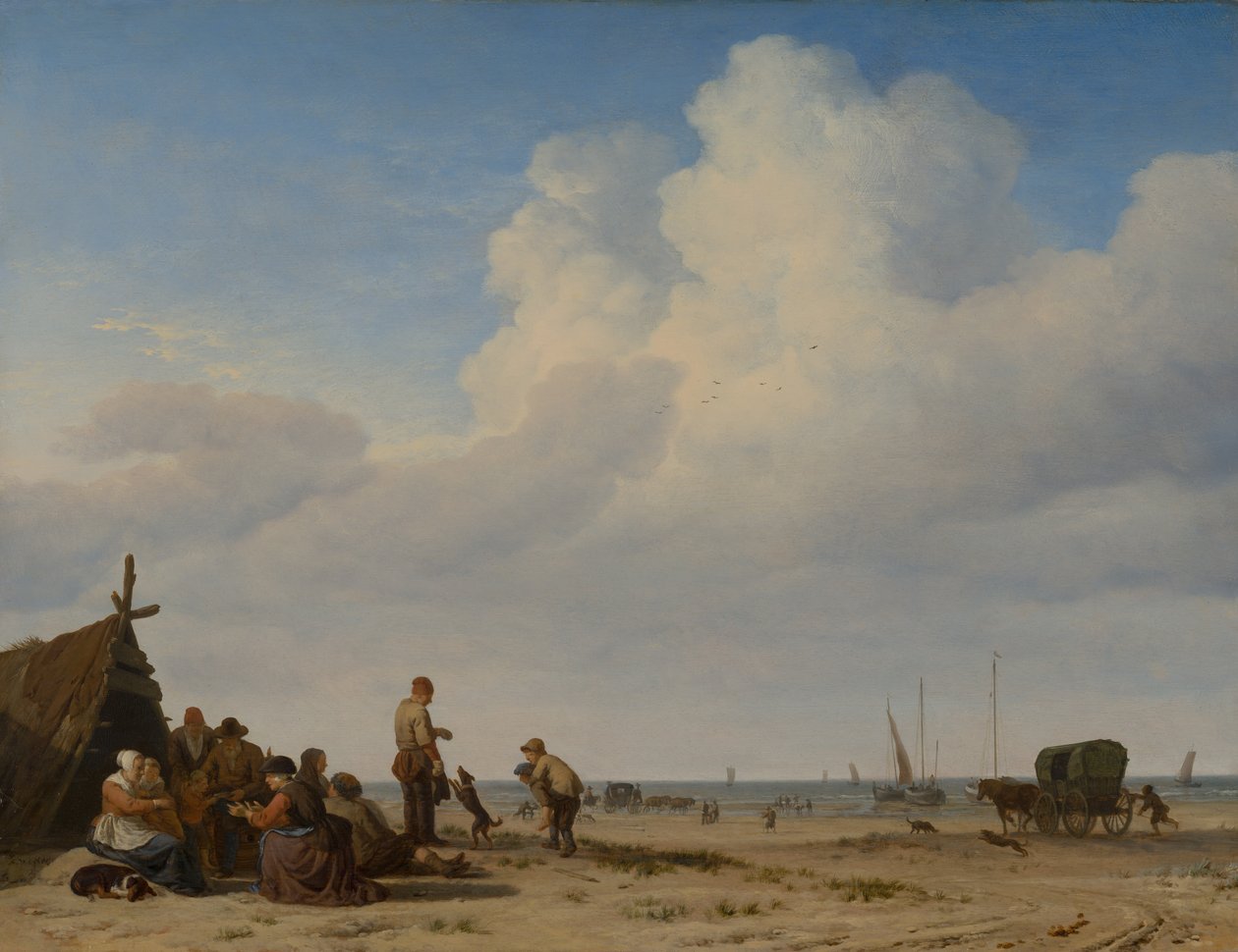 Beach View, 1663-1665 av Adriaen van de Velde