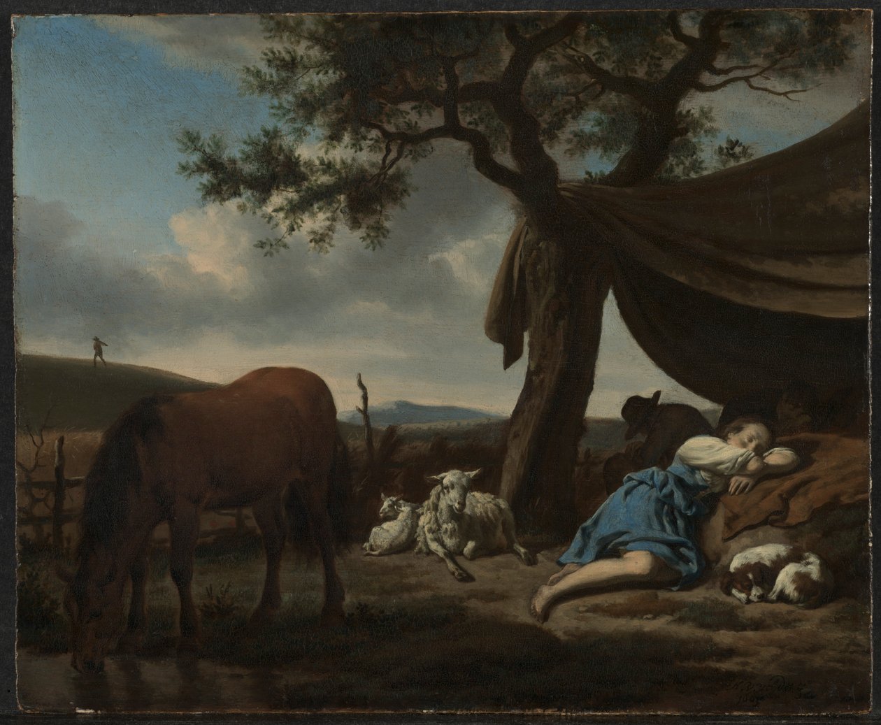 Sovende hyrder, 1663. av Adriaen van de Velde