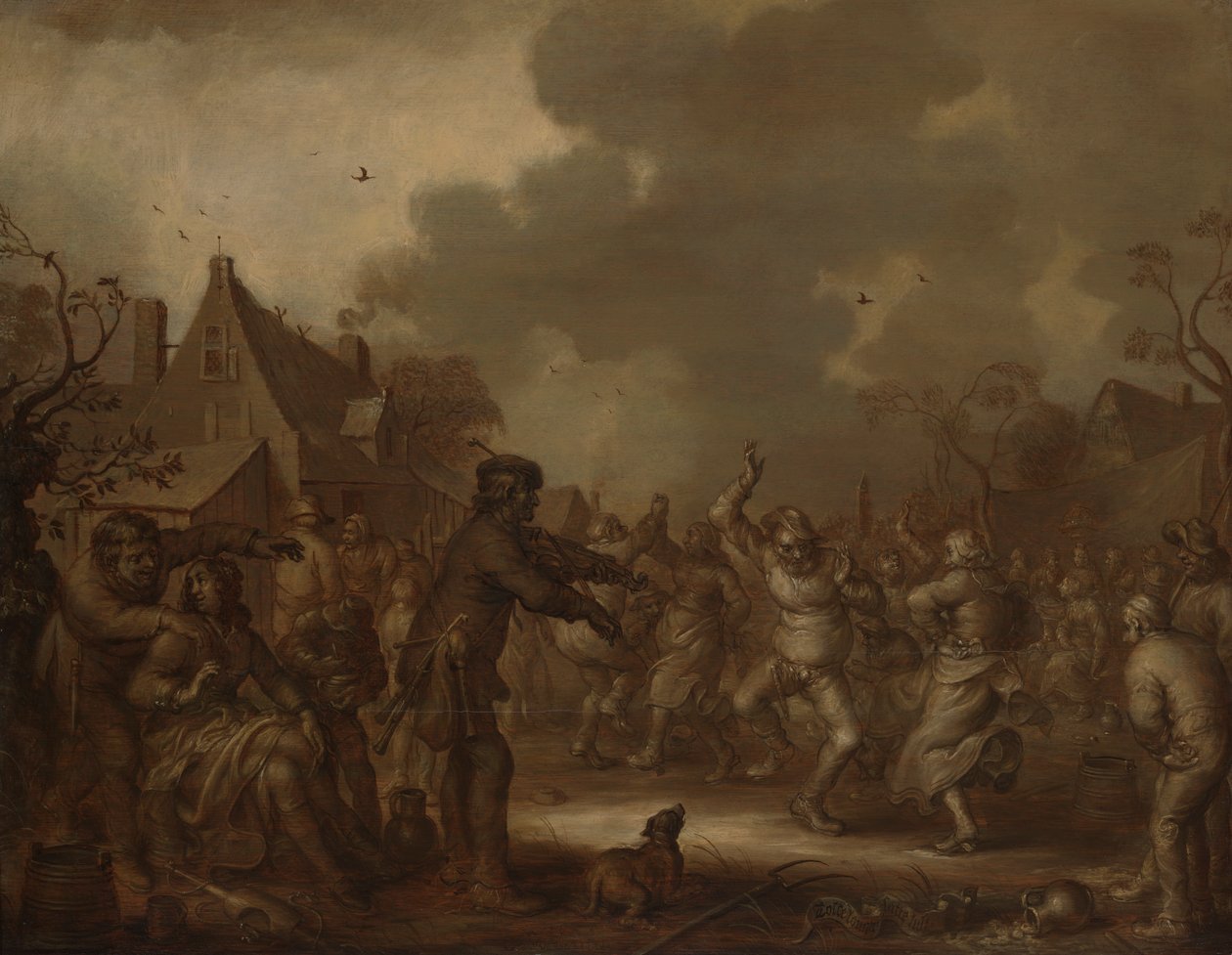 Bønder danser av Adriaen van de Venne