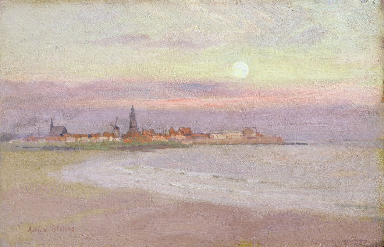 Landsby i Friesland, 1900 av Adrian Scott Stokes