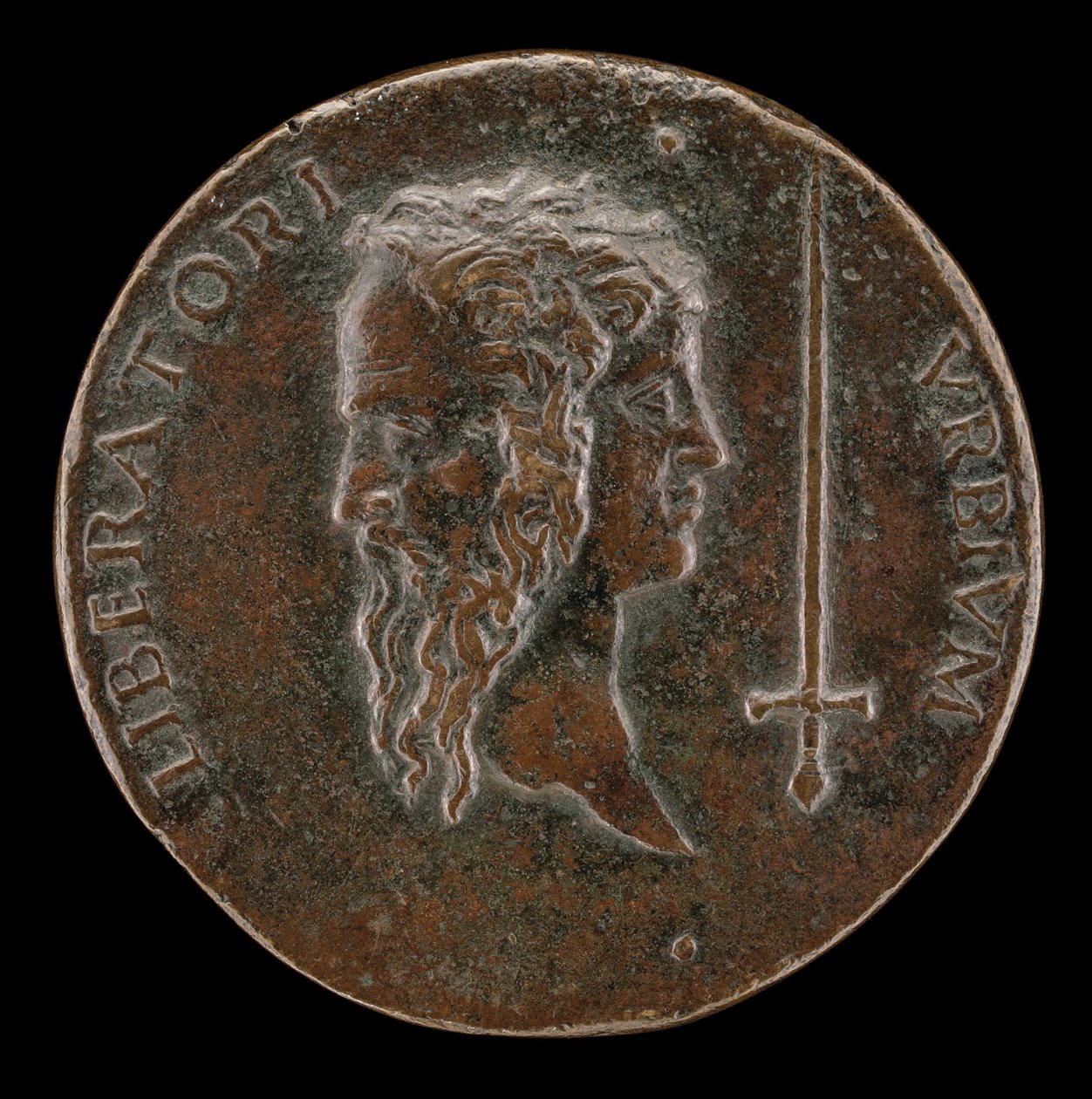 Janiform Head [revers], 14951496. av Adriano Fiorentino
