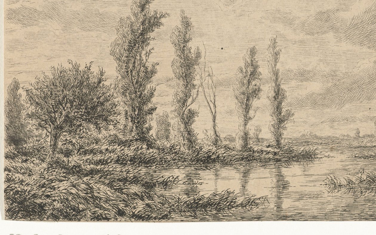 Elvelandskap av Adrianus van Everdingen