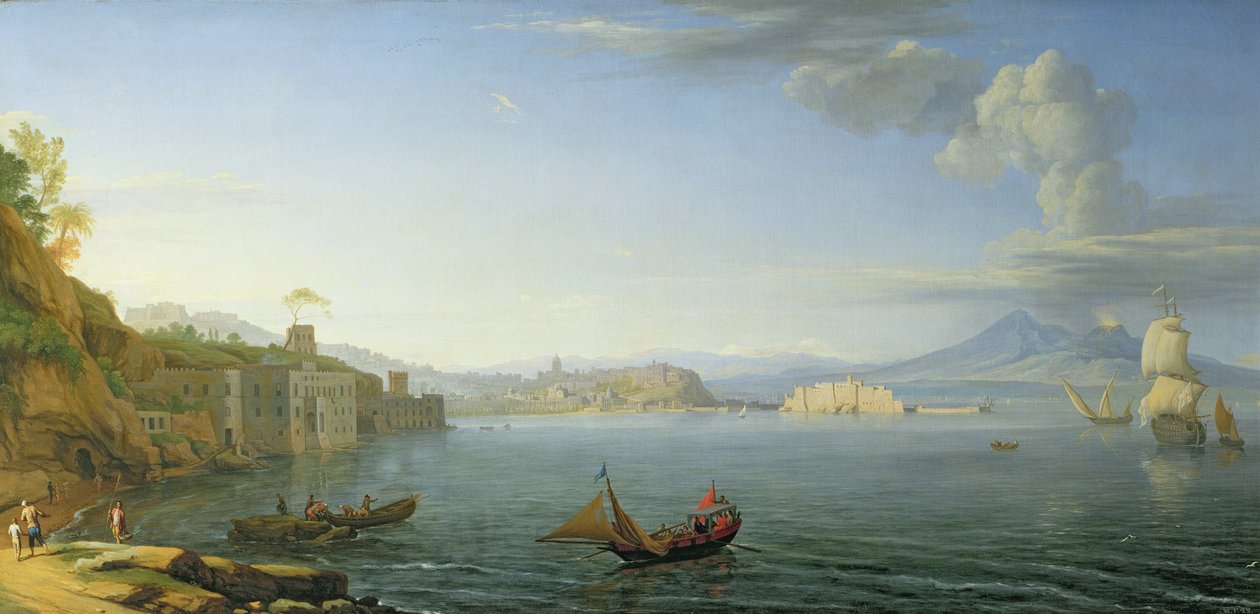 Utsikt over Napoli, 1750 av Adrien Manglard