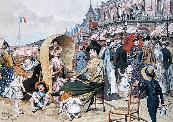 En elegant strand av Adrien Emmanuel Marie