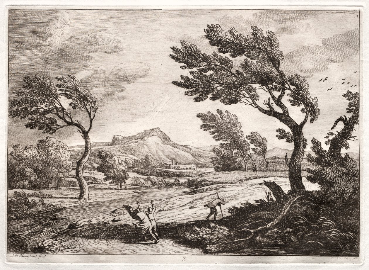 Landskap. av Adrien Manglard