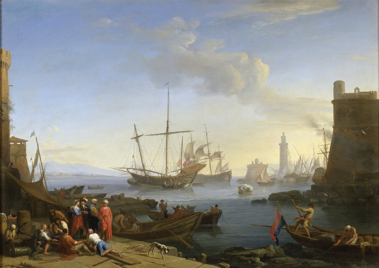 Havn, 1726 av Adrien Manglard