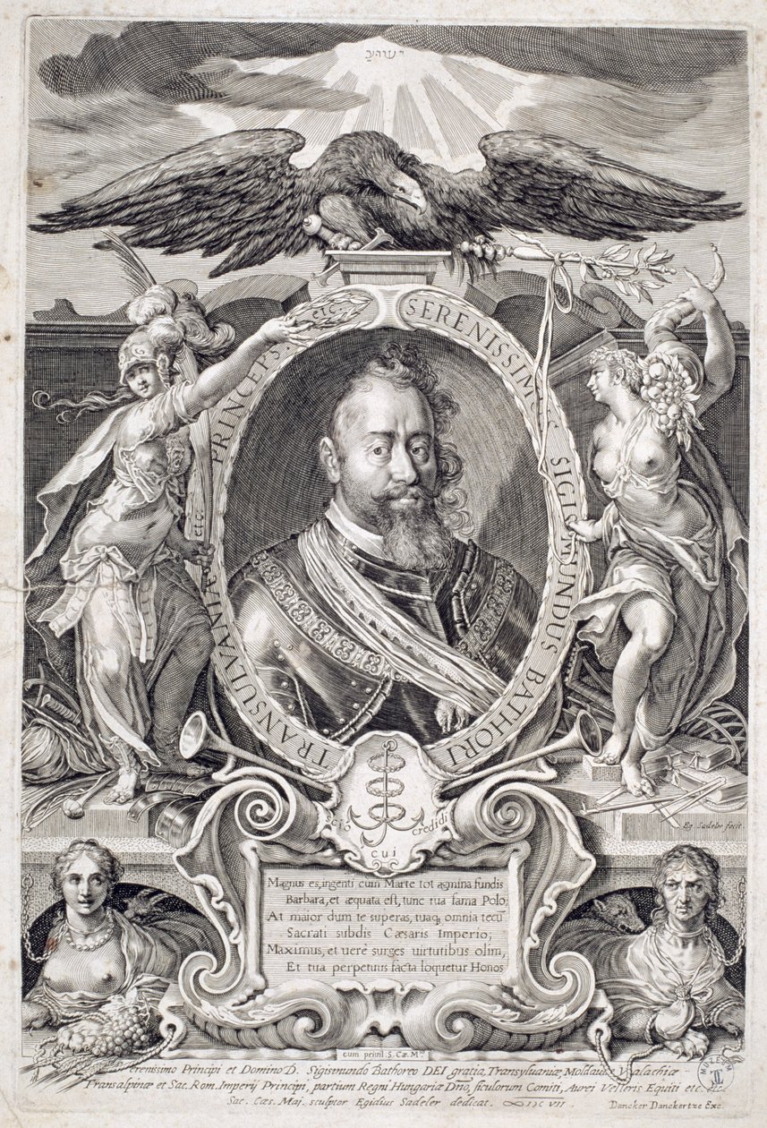 Sigismund Bathory (1572-1613) 1607 av Aegidius Sadeler or Saedeler