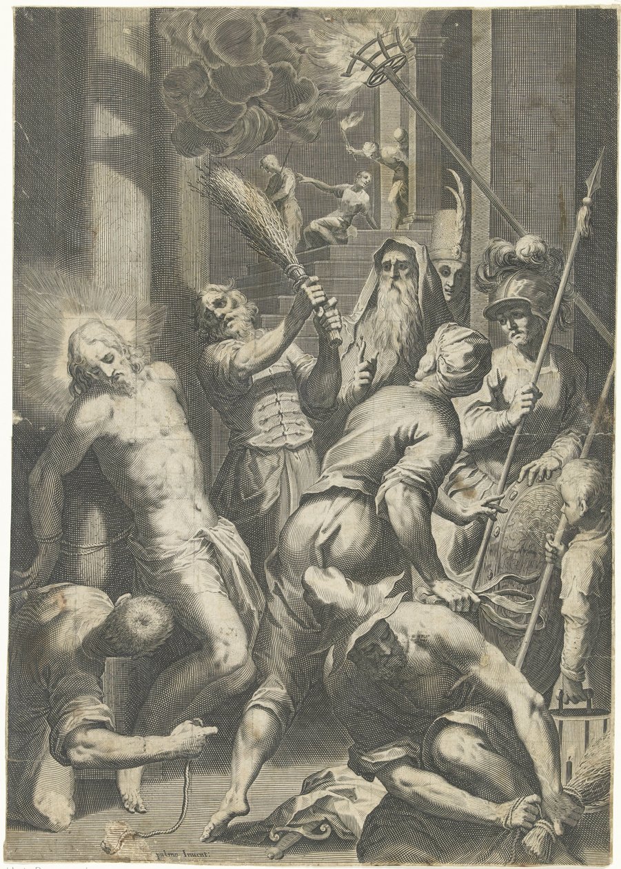 Kristi svøpe av Egidius  Sadeler (II)