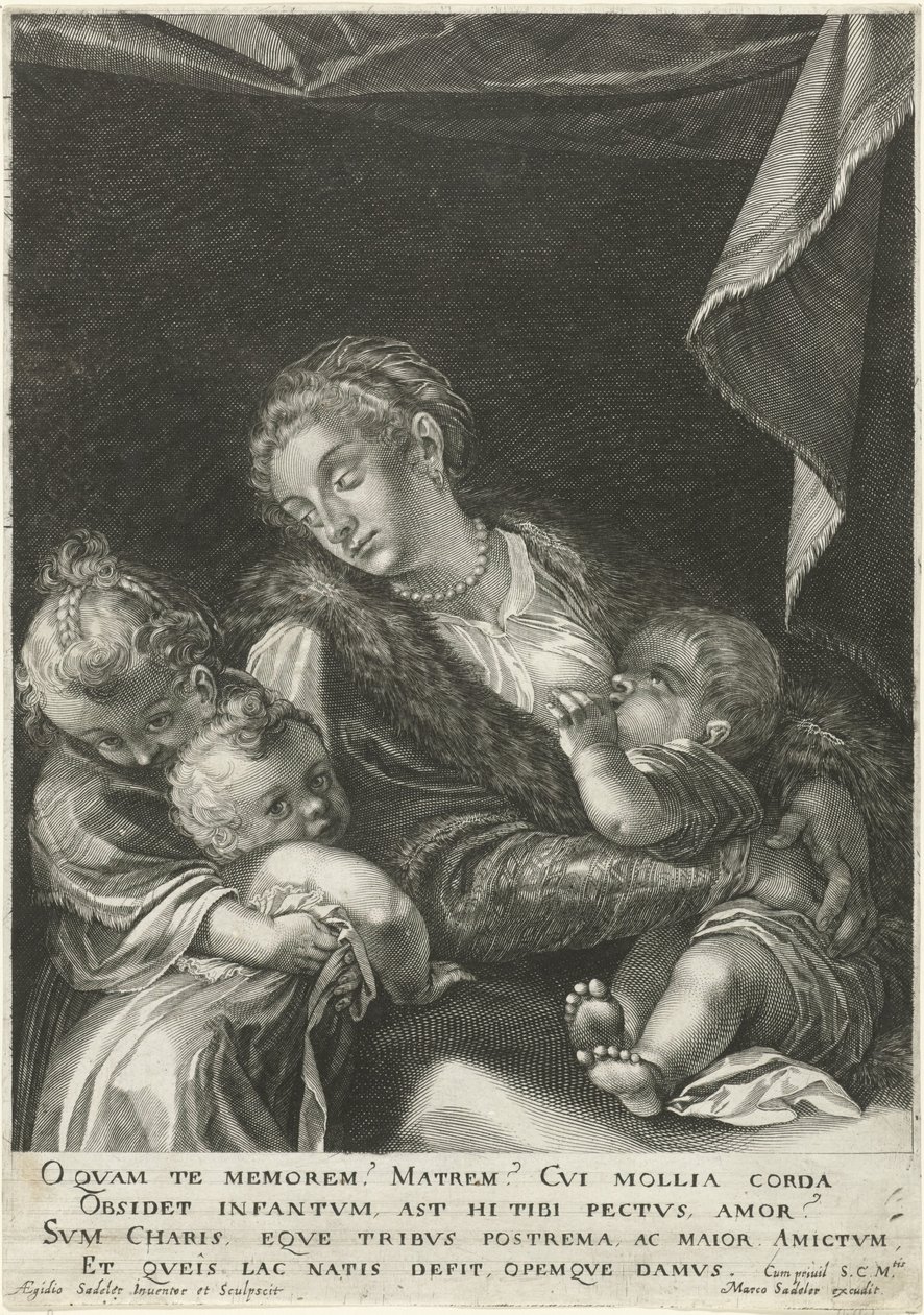Kjærlighet / Caritas av Egidius  Sadeler (II)